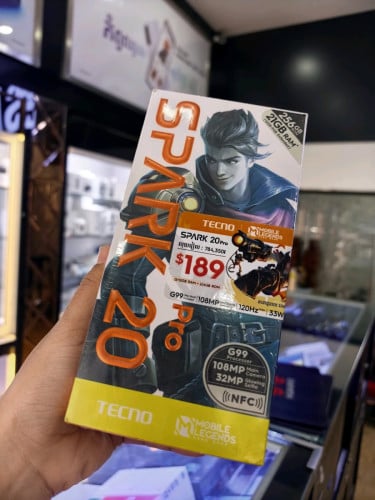 ឃ្លាស្តុក129$ SPARK 20pro ថ្មីអីវ៉ាន់ក្រុមហ៊ុនធានា 13 ខែ