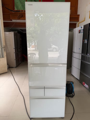 ទូទឹកកក ទ្វា5 ផ្ទៃមុខកញ្ចក់ VIP  ផលិតទឹកកក អនាម័យអូតូ