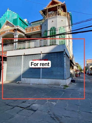 ហាងកែងសម្រាប់ជួល រកស៊ីបាននៅម្ដុំទល់មុខផ្សារហេងលី   | Shop house rent Tek Thla opposite Hengly market