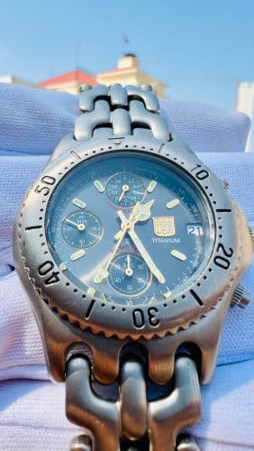 ⌚នាឡិកា​មួយ​ទឹក​ Elgin Titanium chronograph watch,