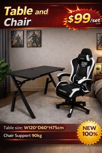 🔥 Modern Gaming Table & Chair Set – Only $99 / Set 🔥