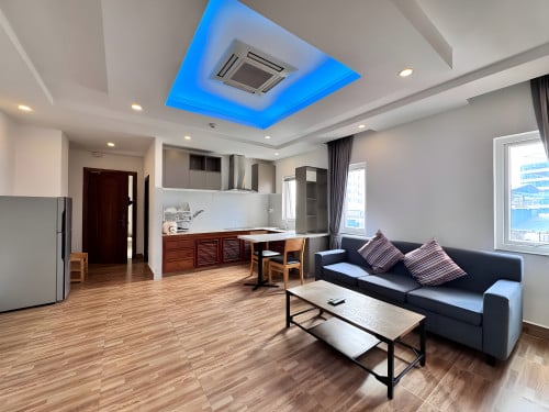 1BR Service Apt For Rent- 📍7 Makara, Near BKK & Olympic Area