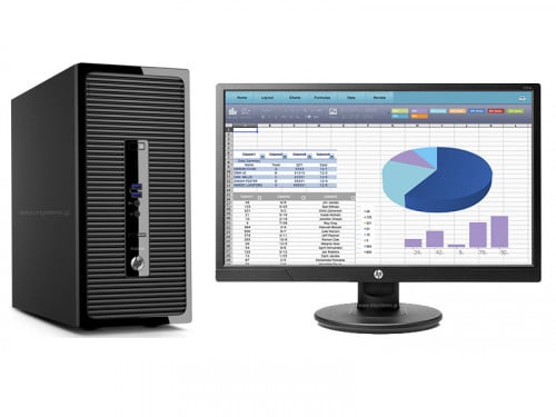 Desktop HP with Monitor 19 inch / Core i5-6500/ ssd 129G / Ram 8G ធានាជូន​១ខែ នៅស្អាតដើរលឿន