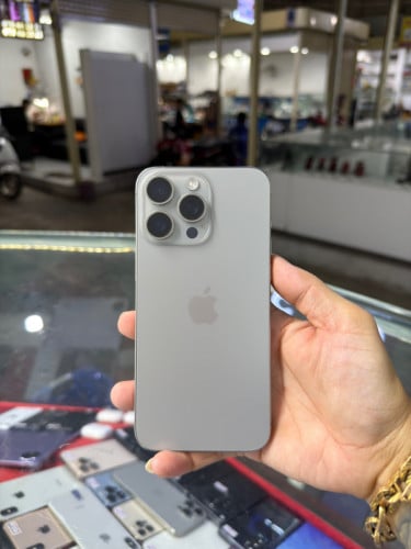 iPhone 15 Pro Max Natural ZA/A HD256GB Phone Condition 99% 🔋87% , ម៉ាស៊ីនសានុំណែន