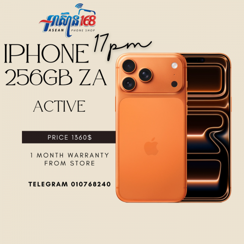 iPhone 17PM 256GB ORANGE ZA Active NEW