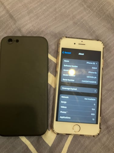 Iphone 6s like new 100% battery + two cases