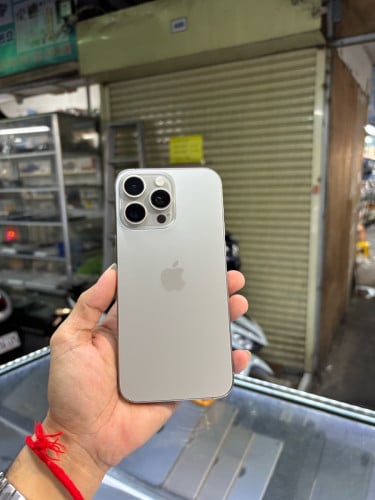 Iphone15pro max 256G ZA sim2 សាកថ្ម52ដង ដូរអេក្រង់ថ្មី ថ្ម100%