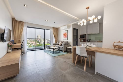 Modern 1-bedroom for rent | In BKK1, Phnom Penh