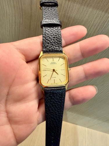 Original Rarest Vintage Citizen Forma Basic Make Prime Time JDM Quartz Dress Watch 1991 Gold Plated