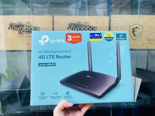 Router Wifi 4GB LTE Brand Tp-link Archer MR400 ប្រើសុីមបានគ្រប់សុីម ធានា3 ឆ្នាំពេញ