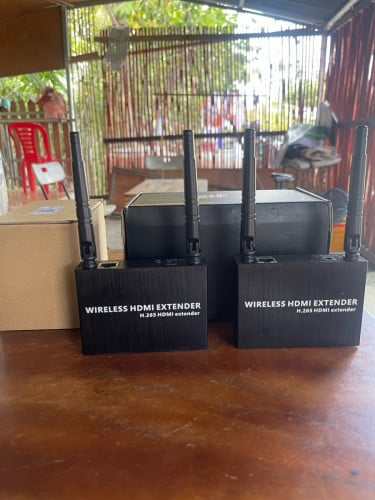 Wireless HDMI Extender 1080P H.265 Range 200m មួយគ្រឿង 150$ (ចុះបានតិចតួច)