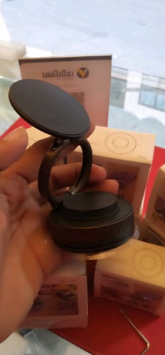 ជើងទ្រទូរស័ព្ទ phone stand មានដែកឆក់ សេរ៊ីថ្មី 2026 ផ្ទាំងឆក់ធំ បង្វិលបាន ៣៦០ដឺក្រេ កម្លាំងជប់ខ្លាំង