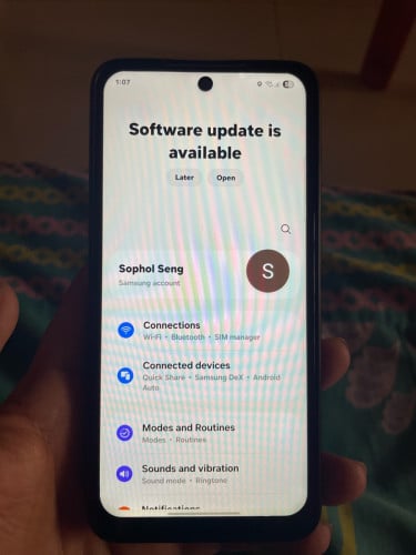 អេក្រង់ប្រភេទថ្មី Samsung Galaxy S21 FE color ស្អាត តំលៃល្អ 15$
