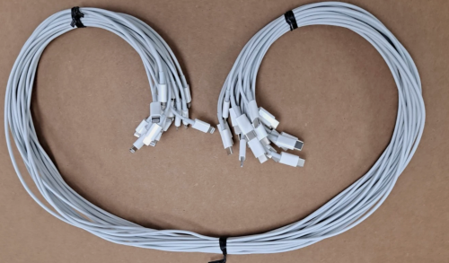 Apple USB-C to Lightning Cables 1M Genuine Lightly Used for iPhones