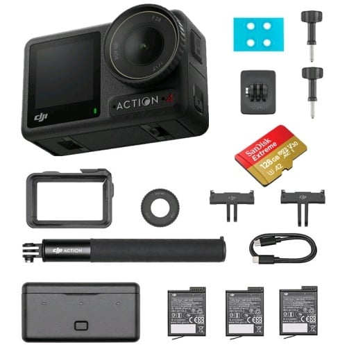 DJI ACTION 4 128G ឈុតAdventure Combo
