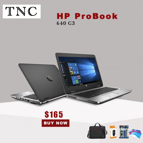HP Probook 640 G3 14-inch CPU : i5 7th RAM : 8GB SSD : 256GB