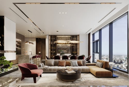 Last 3BR Premium Residence on 41F – 270 SQM for Sale at $1.152M at Wyndham Garden UC88 BKK1