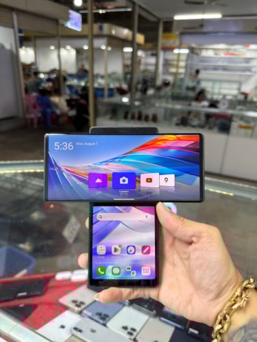 LG Wing USA Ram8GB HD256GB Phone Condition 98% , ម៉ាស៊ីនសានុំស្អាត