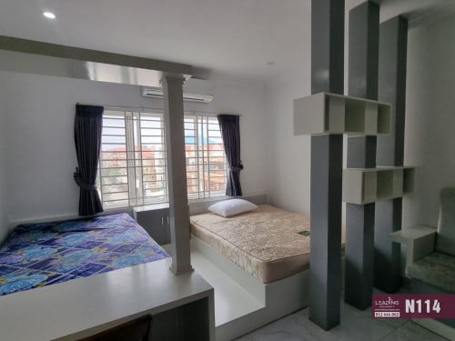 N114 | Western Studio Apartment With Elevator For Rent in Toul Sangke
