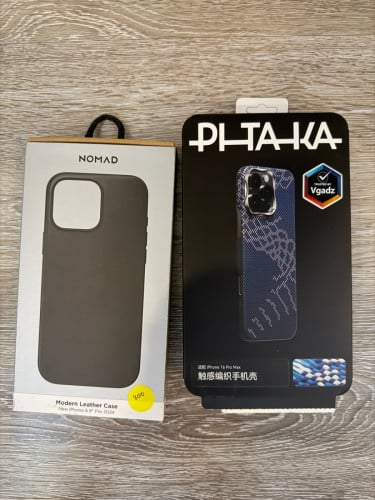 Pitaka and Nomad iPhone 16 Pro Max