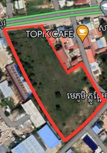 ដីលក់លើផ្លូវកប់ស្រូវ ជិតសាលាកូរ៉េ