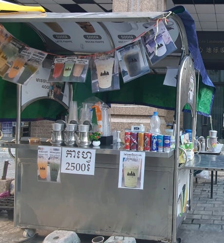 ទូកាហ្វេអ៊ីណុកលក់ 1,5m ×0,7m