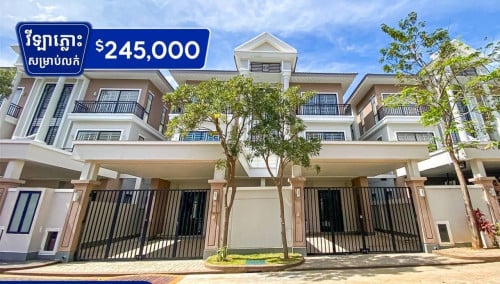 វីឡាភ្លោះ សម្រាប់លក់ បុរីប៉េងហួត 6A គម្រោង (ដឹស្តាមុនីរ៉ាហ៍)