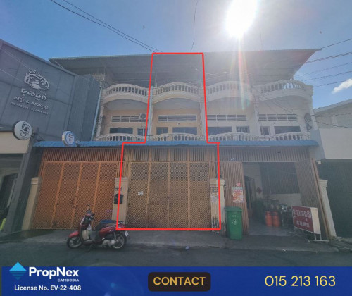 🏢 ផ្ទះអាជីវកម្មសម្រាប់ជួល | Shophouse for Rent – Toul Tompoung