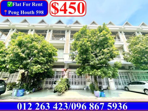 Flat For Rent in Borey Peng Houth 598 near Aeon2