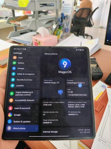 Honor magic V3 -Ram12/512G-330$