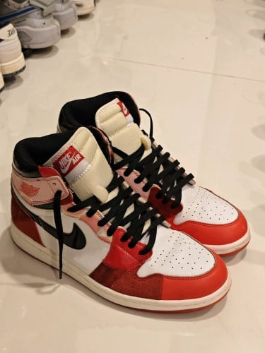 ស្បែកជើង Jordan 1 Spiderman into Spider verse size 44-45
