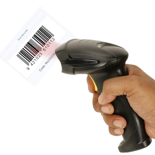 Laser Handheld Barcode Scanner/ម៉ាស៊ីនស្កេន(បាញ់)បាកូដ/QR Code