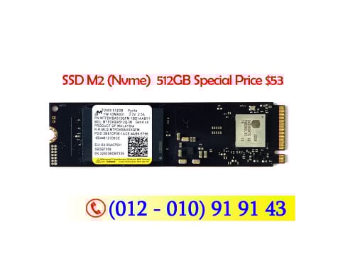 SSD M2 (Nvme)  512GB Special Price $53