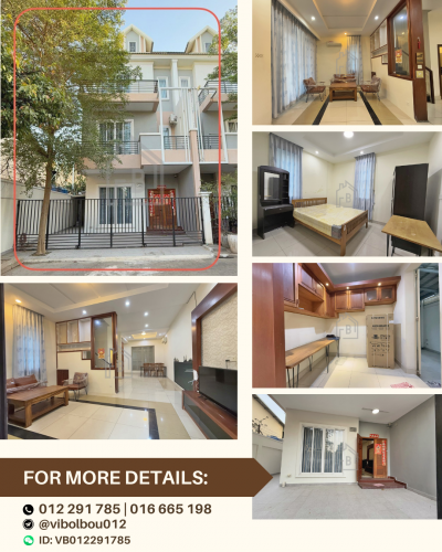 Townhouse 4 Bedrooms for RENT near Northbridge International School, St.2004