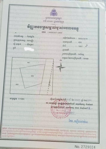 ដីលក់បន្ទាន់លើផ្លូវកៅស៊ូ30ម៉ែត