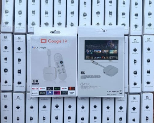 - Android Box Google TV (Voice Remote) 8K 2GB 16GB អីវ៉ាន់មាននៅក្នុងស្តុក បងអាចធ្វើការកម្ម៉ង់បាន📩