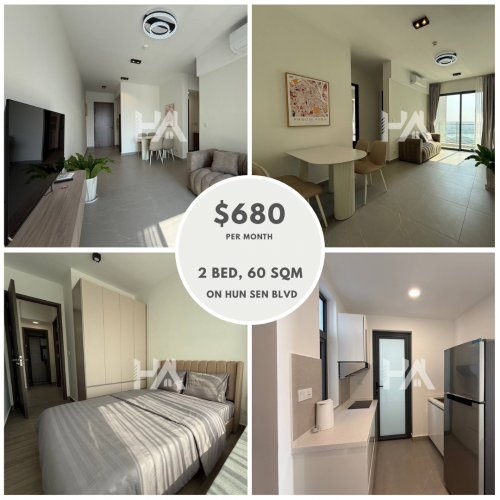 Condo for Rent on Hun Sen Blvd 60M