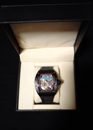 Cronus Art Tonneau carbon steel case skeleton new 98%