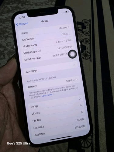 iPhone 12 Pro 128g ពណ៍ខ្មៅ