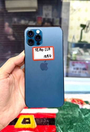 IPhone 12 Pro ទំហំផ្ទុក (128G) Model LLA តួស្អាត 98% Color Blue