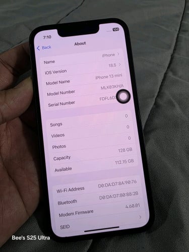 iPhone 13 Mini 128g ពណ៍ខ្មៅ