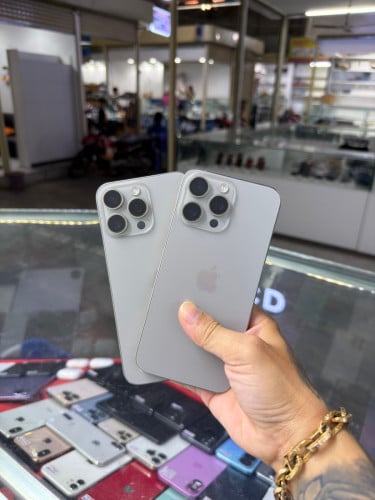 iPhone 15 Pro Max Natural LL/A HD256GB Phone Condition 99% 🔋94% , ម៉ាស៊ីនសានុំណែន