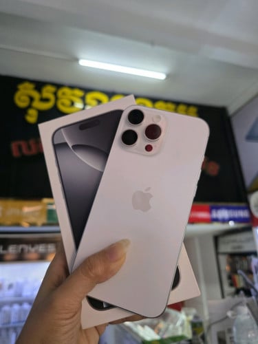 iPhone16pro max  256G Za sim2  ថ្ម99% ធានាហ្សីនសុំនុំ ស្អាត99%