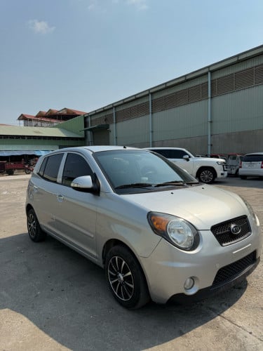 Kia morning 2009 silver ឡានស្អាត អត់បុកអត់ច្រេះ បង់រំលស់ងាយៗ