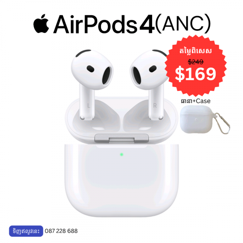 Original AirPods 4 ANC (Active Noise Cancellation) 1 Year Warranty - $169