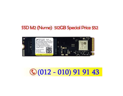 SSD M2 (Nvme)  512GB 2ndhand Discount $52