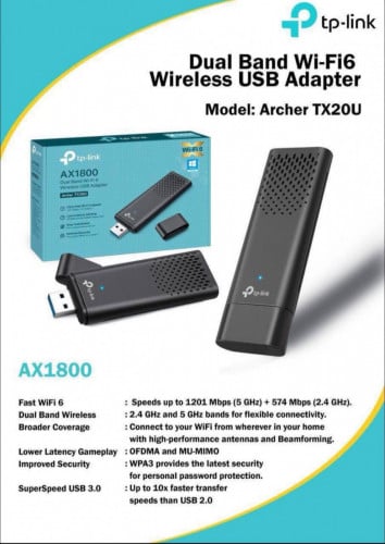 USB Wifi Wireless Adapter Tx20U Warranty 1Year   🫶 អីវ៉ាន់មាននៅក្នុងស្តុក ✅