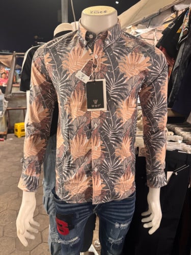 អាវផ្កាក្រណាត់ដៃវែង