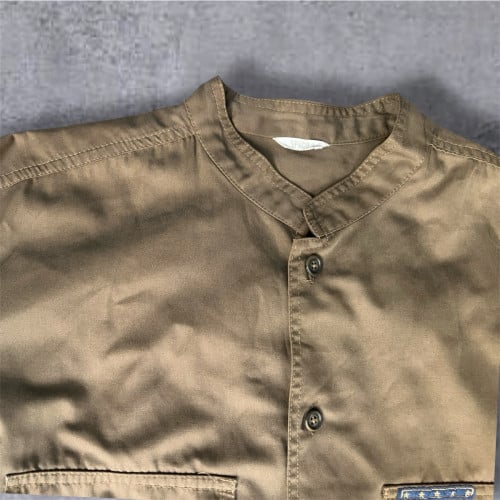 អាវកតាំង​ ត្រេអុី​ Army Officer's Poplin Collarless