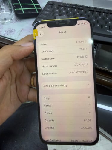 លក់បត ជួសជុលស្រាល iPhone 12 64GB 65$ No iCloud No Bypass